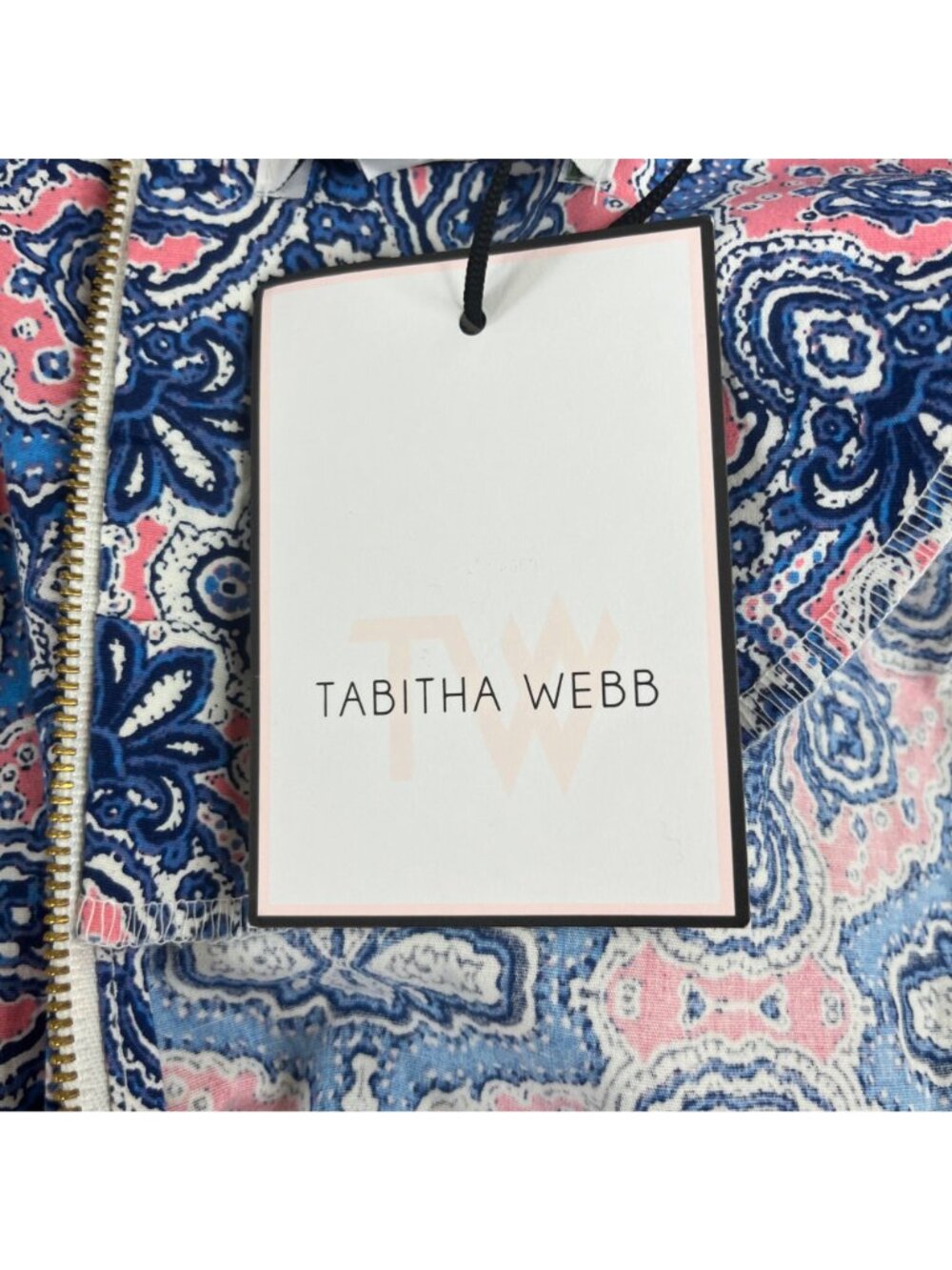 Tabitha Webb Sheath Shift Dress Size 2 Blue Pink New Sleeveless Summer - Picture 10 of 10